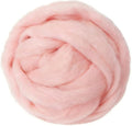 Wool Roving Light Pink, 3.4oz Needle Felting Wool, Perfect Felting Wool by %22VNAKER%22+Flagship