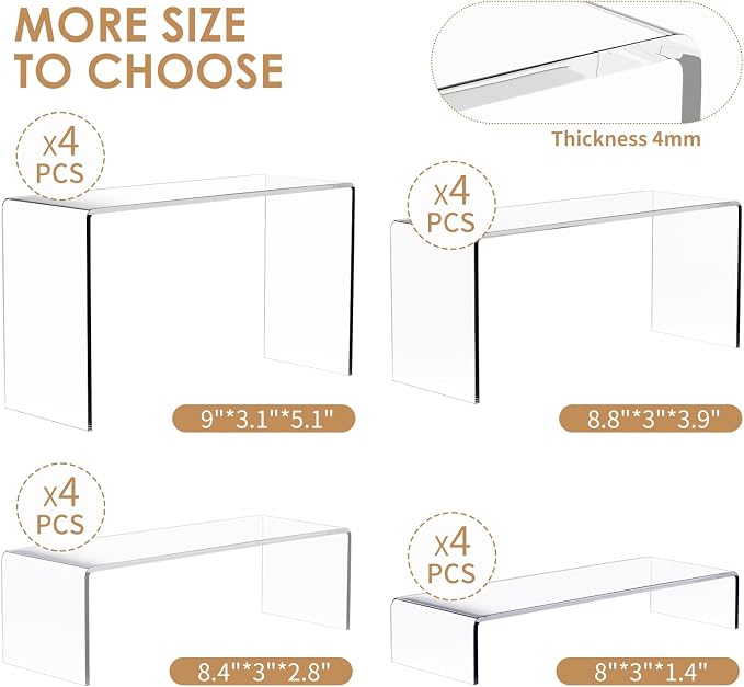 Anglelife 16 pcs 2 Set Acrylic Risers - Image 2