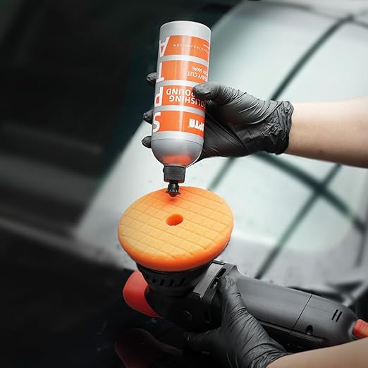SPTA Polishing Compound Car Scratch & Swirl Remover Rubbing Compound & Finishing Polish Buffing Compound Swirl Remover for Cars Automotive Paint Correction (16.91 oz)