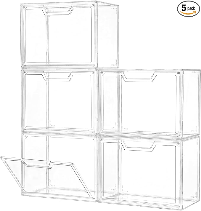 Stackable Acrylic Display Case, Storage Boxes/Bins by Freebat