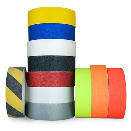GGR Supplies T.R.U. NST-20 Black Non-Skid Tape 12 in. Wide x 60 ft. Length Safety Way 60 Grit Anti Slip Traction Tape 32 Mil No Slip