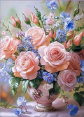 Flowers Stamped Cross Stitch Kits Cross Stitch Patterns, Dimensions Cross by Unknown