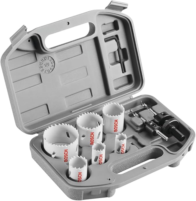 Bosch HSBIM9 9 pc. General-Purpose Bi-Metal Hole Saw Kit