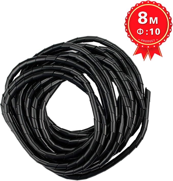XHF 3/8" Spiral Cable Wrap 10mm Cord - Image 6