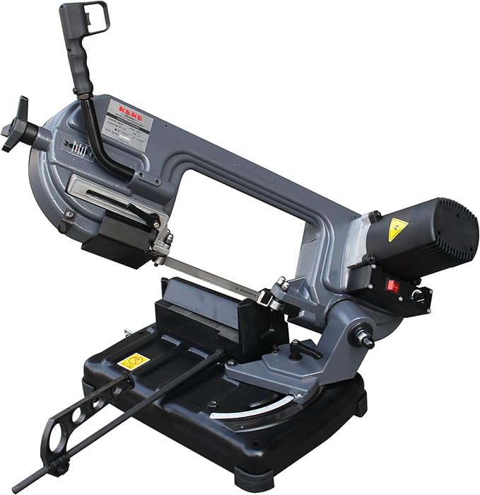 KAKA INDUSTRIAL Benchtop Metal Cutting Band Saw, 5.9"x5.5" Cutting Capacity BS-150,45-60MPM Variable Speed,0°-45° Adjustable Angle, Bench Band Saw for Metal, Steel, Aluminum – 2000W-110V