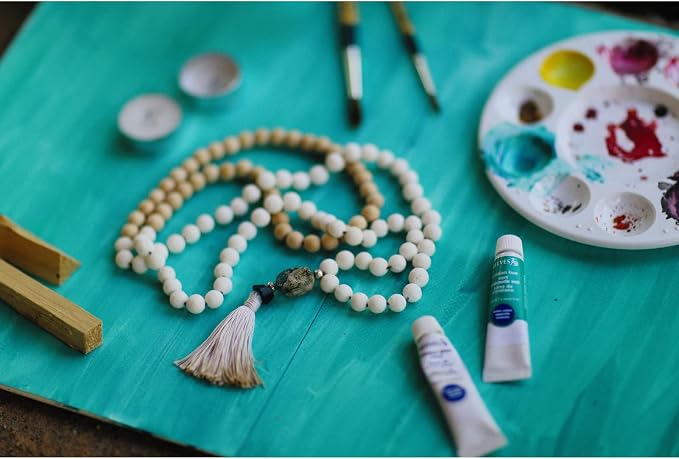 300Pcs White Wooden Beads for Garlands, Round Wood Loose Beads - 14mm - Image 4