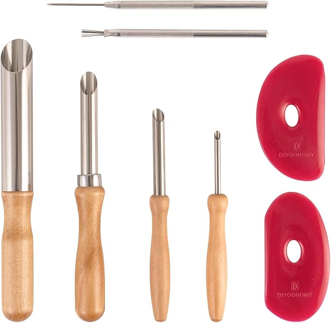 DIYOOHOMY Pottery Carving Tools Set, Clay Sculpting Tools by DIYOOHOMY
