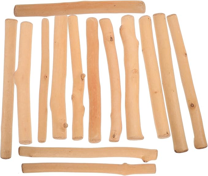 EXCEART Natural Drift Wood Pieces 12Pcs by EXCEART