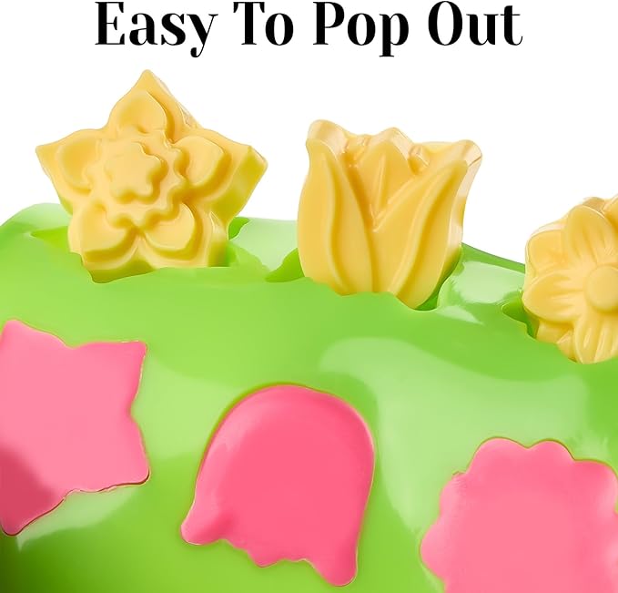 Flower Silicone Molds for Chocolate, 15-Cavity | Include Rose Heart Star Shapes - Image 4
