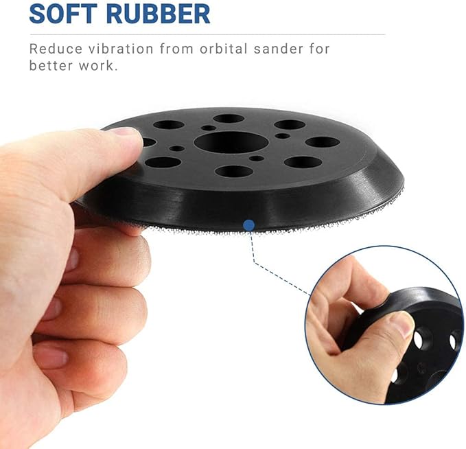 5 Inch 8 Hole Hook and Loop Sander Backing Pad Replacement for Craftsman 315112170, 315116940, 315116950, 315112180, 315279870 and Craftsman ROS Model 315 Random Orbit Sander Replacement Pad