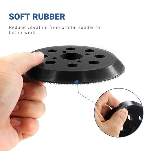5 Inch Sanding Pad Replacement, Compatible with Ridgid R2600,R2601 Random Orbit Sander,2-Pack
