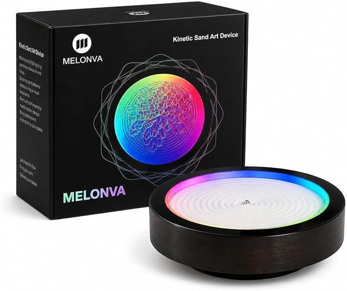 Moving Sand Art – App-Controlled Kinetic Device Zen Garden Automatic Sandscape by Melonva