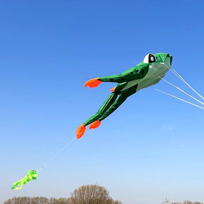 HENGDA KITE 3D Frog Kite for Kids and Adults, Excellent Fabric and Structure - Image 5