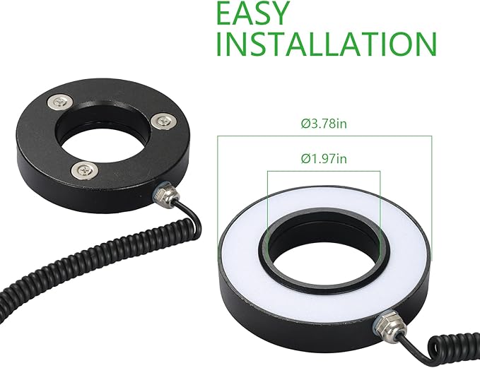 Milling Machine Spindle Light, 50MM Waterproof Ring LED Magnetic Work Light for CNC Milling Machine