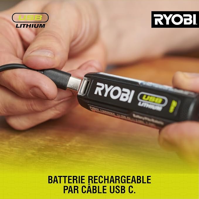 RYOBI - Illuminated Magnifying Glass 4V USB Lithium - 2 intensities: 60/200 - Image 11