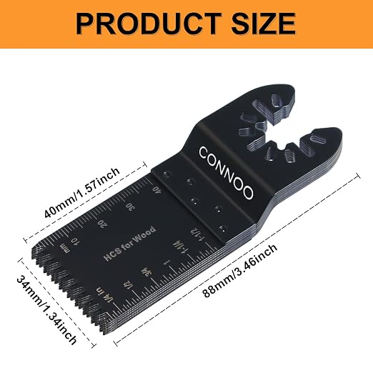 CONNOO 120 Pack Oscillating Saw Blades, Japanese Long Teeth, Quick Release - Image 7