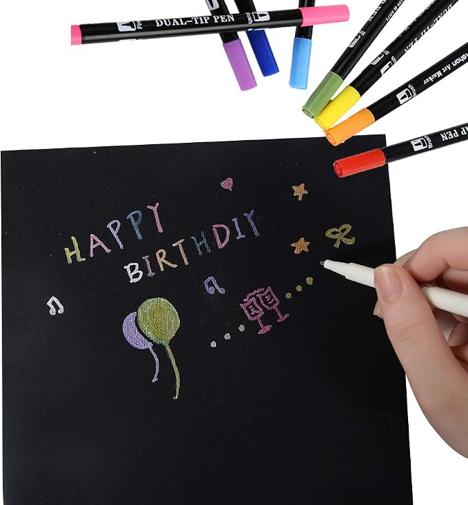 CONDA Black Canvas Panels 5x7 inch, 100% Cotton Acid-Free, 8 oz Gesso-Primed - Image 7