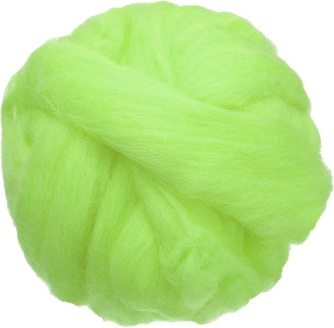 uxcell 3.53oz Wool Roving Yarn, Needle Felting Wool Fiber DIY Craft Needle Wet by uxcell