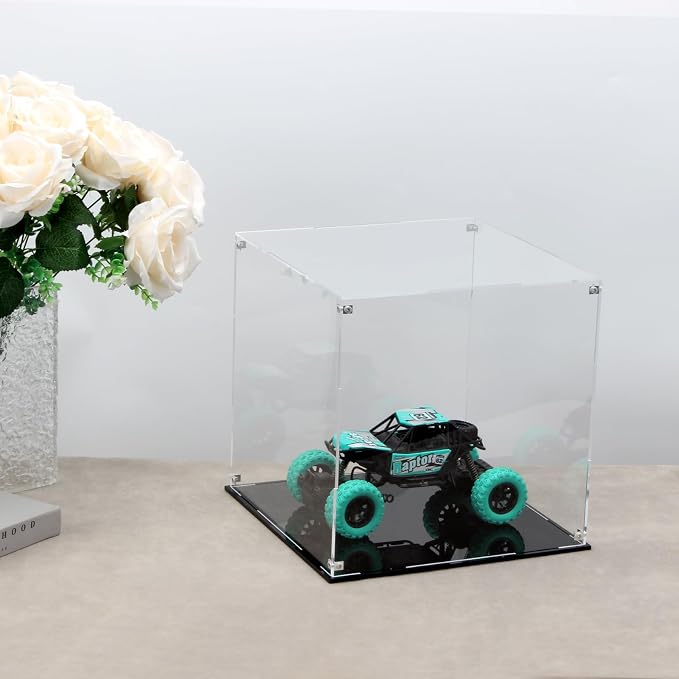 12 Inch Clear Acrylic Case for Display, Cube Clear Display Acrylic Box for - Image 2