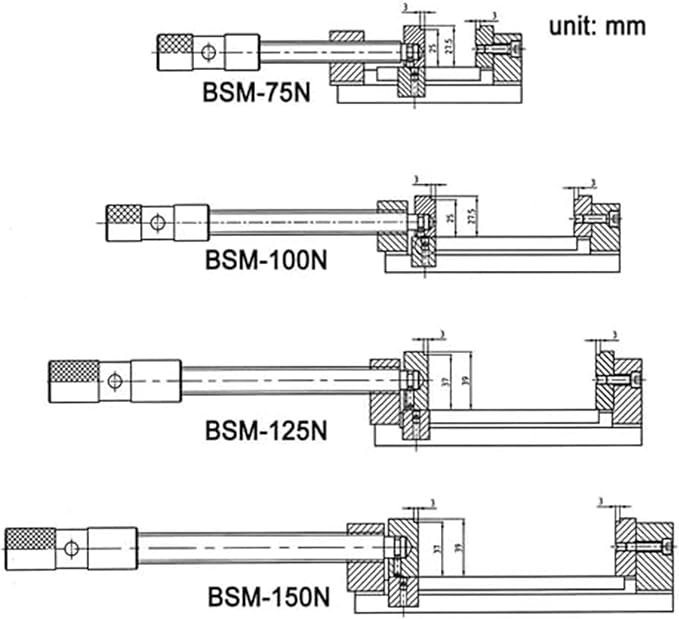 KAKA INDUSTRIAL Drill Press Clamping Vice,Precise Drilling Press Vise (BSM-125N)