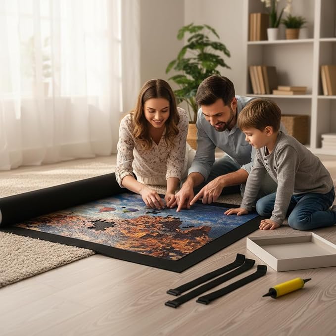 Jigsaw Puzzle Board Roll Up Mats Games Saver Portable Keeper Storage Magic - Image 6