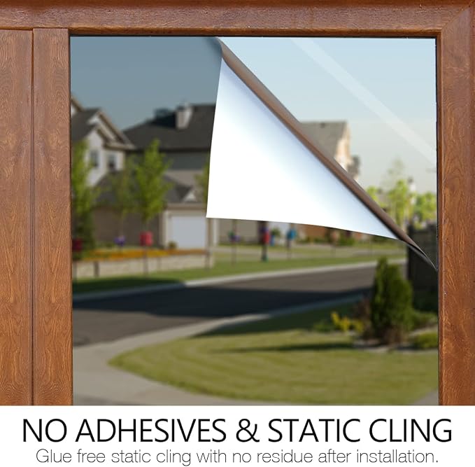 STATINT Privacy Window Film One Way Mirror Glass Tint Heat Control Sun UV - Image 8
