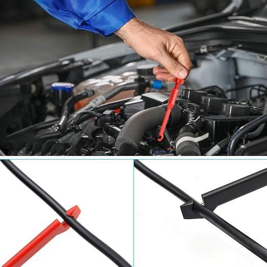inShareplus Electronic Wire Piercing Probe Clip 2mm for Automotive Diagnostic Tester Tool, Puncture Wire Back Probe Pins Insulation for Car Circuit Detection Black&Red, 2 Pack