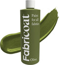 Fabricoat Olive Fabric Upholstery Paint & Dye | 250ml / 8.5 fl oz | Olive by Fabricoat