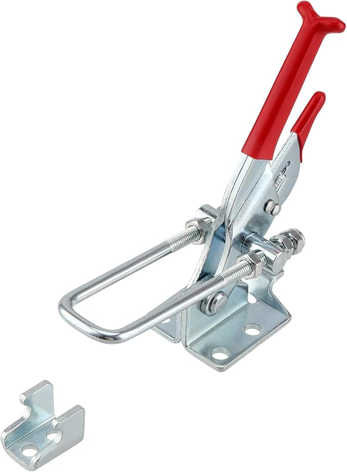 MOUYAT 6 Pack Heavy Duty Toggle Clamp, 2000Lbs Capacity Pull Toggle Latch Clamp with Adjustable Threaded U Bolt, 40431 Self Lock Toggle Clamp Tool for ToolBox Case