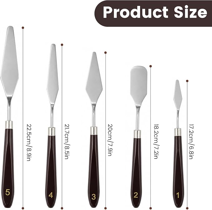 Rovella Painting Palette Knife set, Professional Paint Tool - Image 2