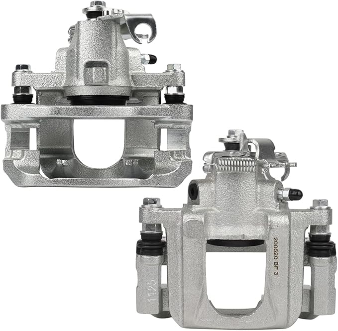 cciyu Front Rear Brake Calipers w/Bracket 2008-2012 For Chrysler For Town & Country,2008-2012 For Dodge For Grand Caravan,2009-2012 For Volkswagen For Routan 18B5044 18B5045 18B5081 18B5080