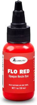 Alumilite Liquid Dye Flo Red 1 Oz, Highly Concentrated Dye by Alumilite