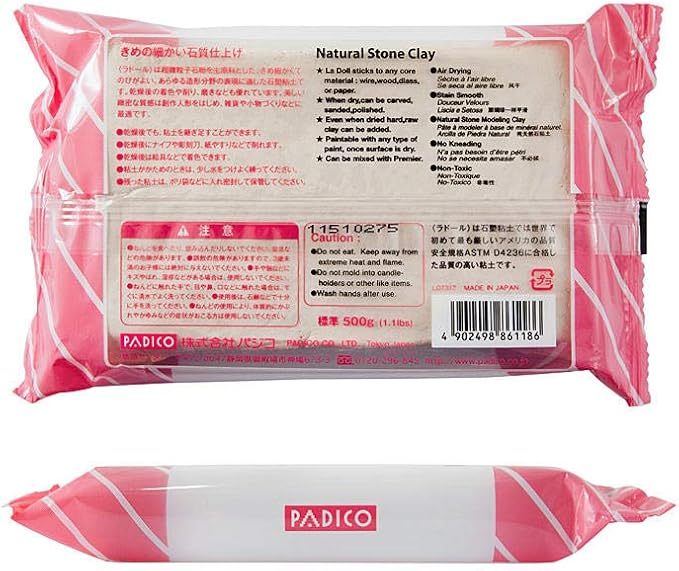 PADICO AIR Dry Stone LA Doll Clay 500 GM - Image 2