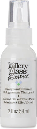 Gallery Glass Hologram Stained Glass 2 fl oz Brilliant Shimmer Finish Paint by GalleryGlass