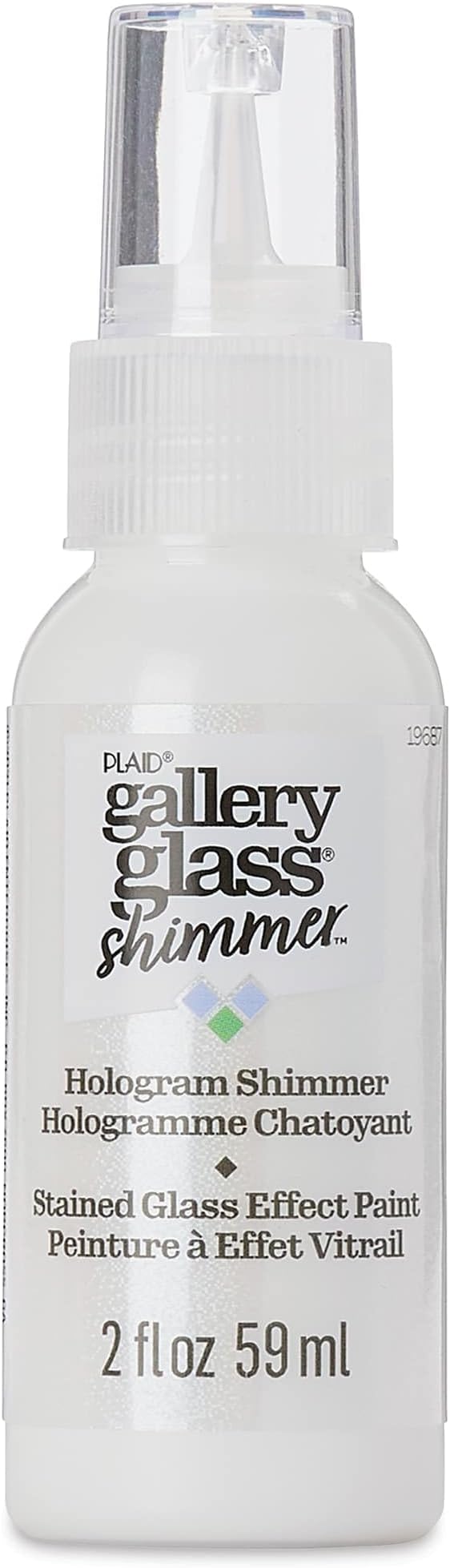 Gallery Glass Hologram Stained Glass 2 fl oz Brilliant Shimmer Finish Paint by GalleryGlass