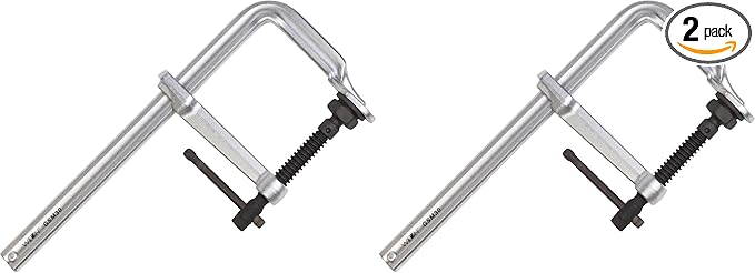 Wilton Heavy-Duty F-Clamp, 12" Opening, 5-1/2" Throat, 2660 Lbs. Clamping Force (Model GSM30) (Pack of 2)