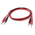 2Pcs 4mm Banana to Banana Plug Male to Male 14AWG Heavy Duty Silicone Test Leads Soft Test Cable Wire for Multimeter Electrical Testing 20A 6Ft