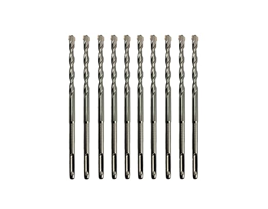 Generic Direko 10 Piece Carbide-Tipped SDS-Plus Rotary Hammer Drill Bit Set Length 6"",Twist Drill 3/4"",for Masonry，Concrete,Brick Granite etc.