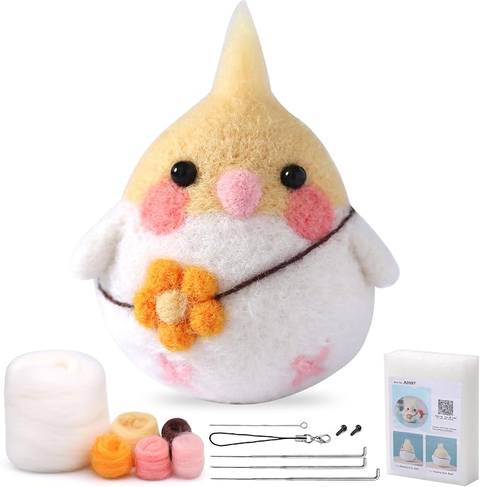 SOCNITC Needle Felting Kit for Beginners, Animal Doll Making Supplies by SOCNITC