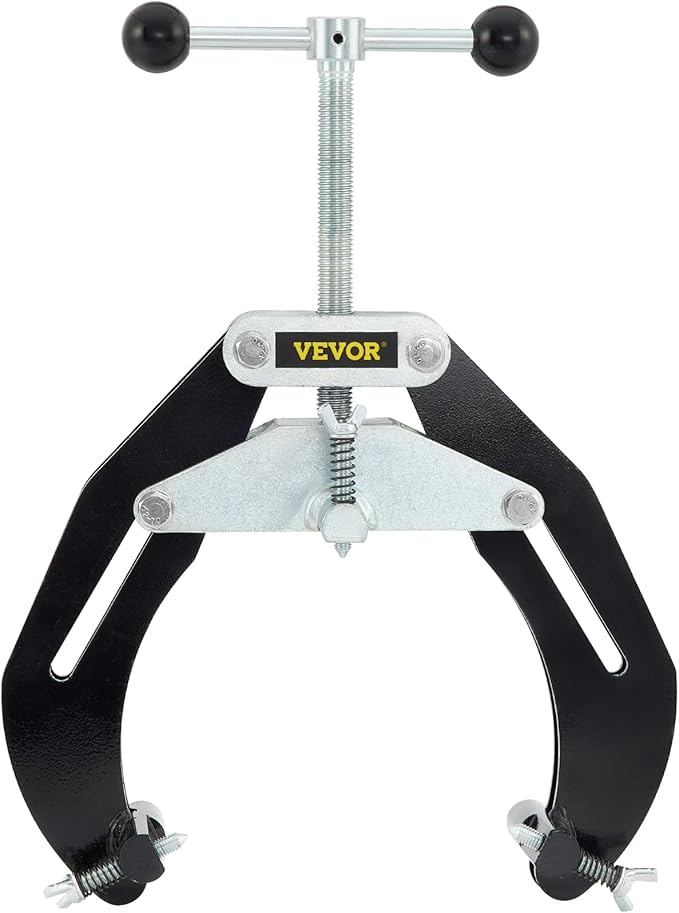 VEVOR Pipe Clamp, 2 to 6 in, High Strength Ultra Clamp with Quick Acting Screws, Steel Pipe Alignment Tool with Lightweight Design, Black