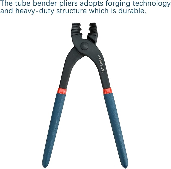 Automotive Tubing Bender Brake Line Bending Tool, Brass Tube Bender Pliers for 3/16 Inch, 1/4 Inch,for Brake, Fuel Line