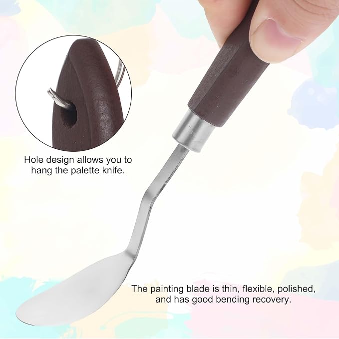 2Pcs Palette Knife No.20 Palette Knives 22mm Width Pallet Knife Stainless Steel - Image 4