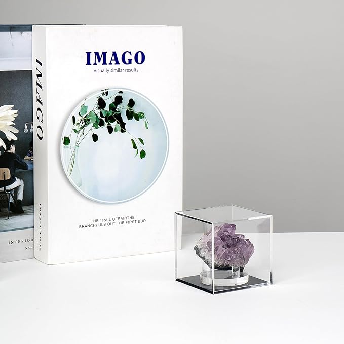 Clear Acrylic Boxes for Collectibles Display, Removable Countertop Storage Box - Image 2