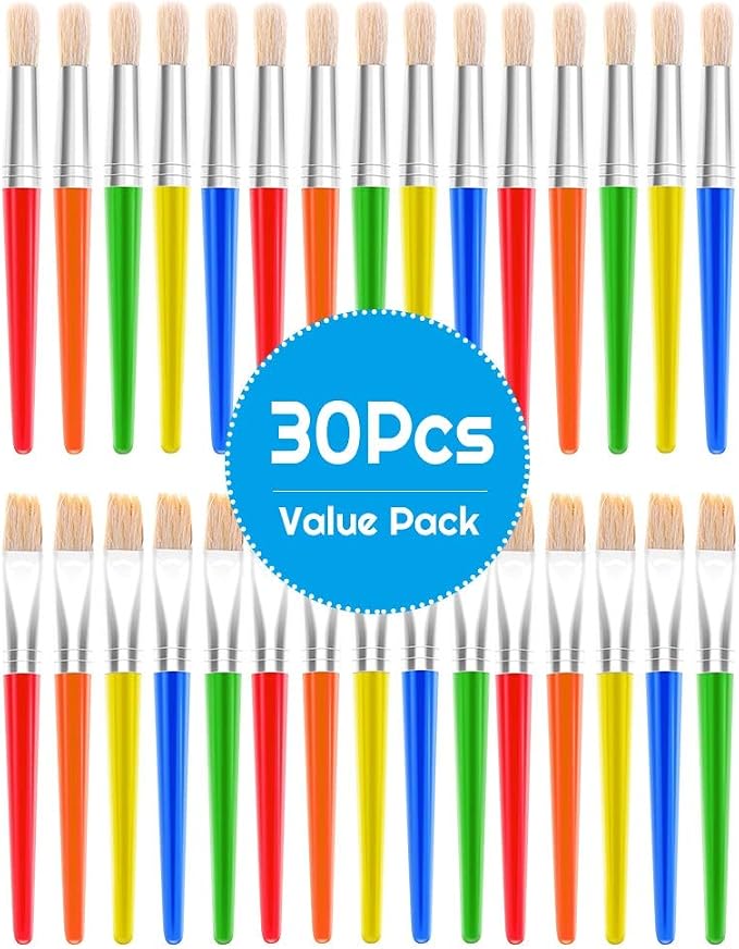 Anezus 30 Kids Paint Brushes Set - Image 3