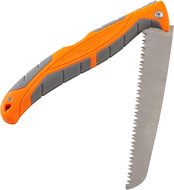 Smith’s 51366 EdgeSport 6” Folding Bone Saw - Stainless Steel + Lock-Back Handle - Field Dressing Deer & Elk - Hunting Outdoorsmen - Lightweight & Packable