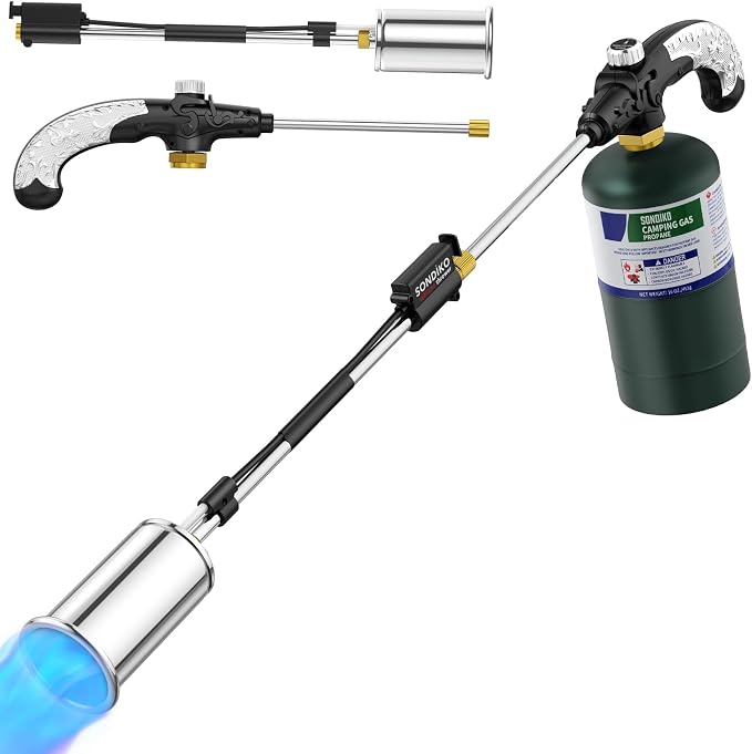 Sondiko Propane Torch Weed Burner, High Output Weed Torch Flamethrower by Sondiko-Since1991
