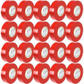 OHLECTRIC Professional Grade Vinyl Electrical Tape (20 Pack) Red - 7 Mil Thick Flame-Retardant, Heat & Weather Resistant 3/4 Inch x 60 Feet | Ideal for Contractors & Electricians