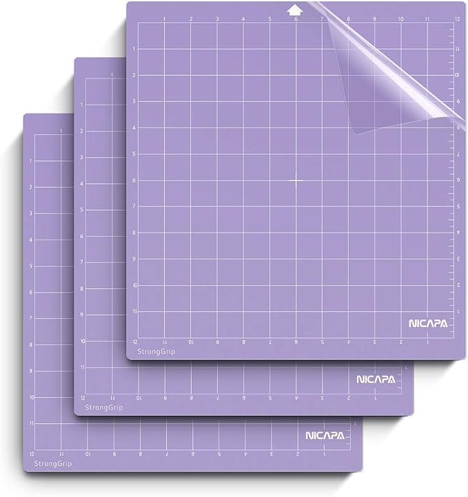 Cutting Mat for Silhouette Cameo 3/2/1 Strong-Grip, 12x12 inch 3pack) by NICAPA