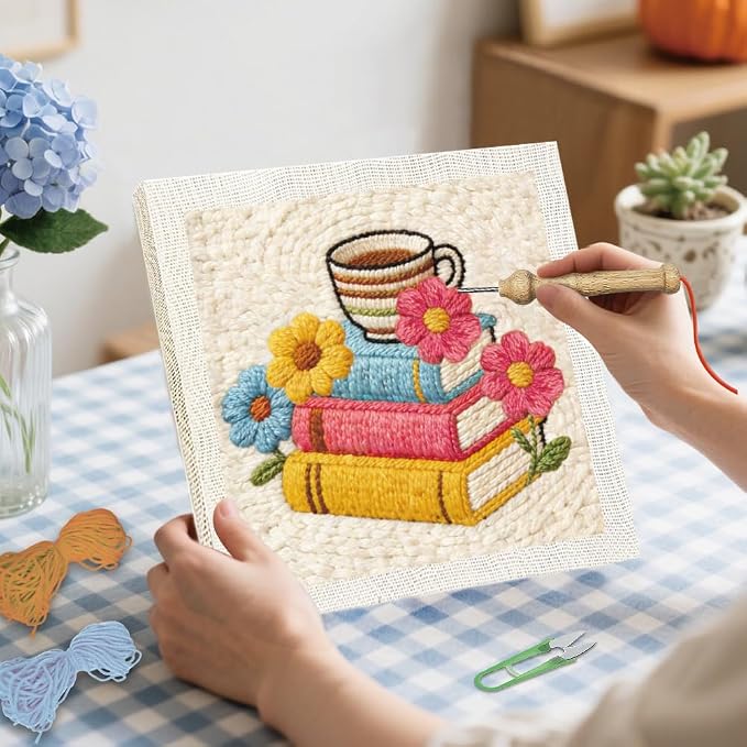 BEUNITONE Book and Flower Punch Needle Kit - Image 4