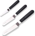 Cake Icing Spatulas with Non-Slip Handle 4 6 Inch Small Offset Palette Knife by LEGERM